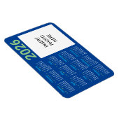 Custom Photo 2026 Calendar Magnet Magneet (Rechterzijde)