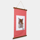 Custom Photo and Name Japanese Scroll Hangend Wandkleed (Gebogen)