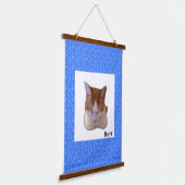 Custom Photo and Name Japanese Scroll Hangend Wandkleed (Gebogen)