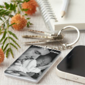 Custom photo and name keychain personalized (Voorkant Rechts)