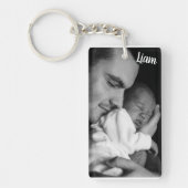 Custom photo and name keychain personalized (Voorkant)