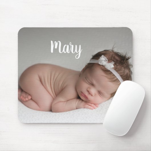 Custom photo and name mouse pad personalized muismat (Met muis)