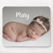 Custom photo and name mouse pad personalized muismat (Voorkant)