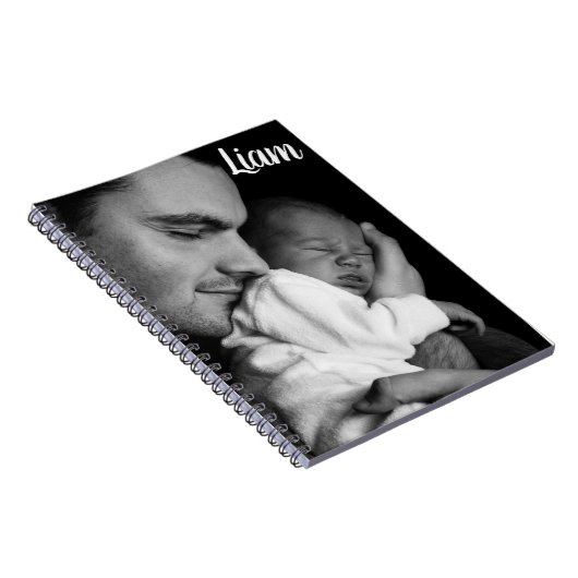 Custom photo and name notebook personalized notitieboek (Rechterzijde)
