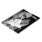 Custom photo and name notebook personalized notitieboek (Linkerzijde)