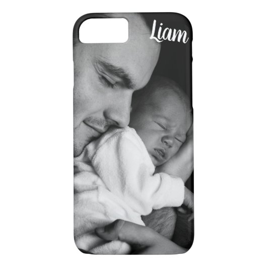 Custom photo and name phone case personalized (Achterkant)