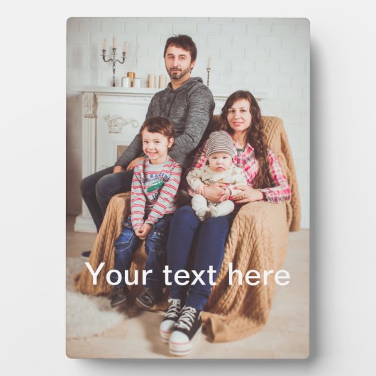 Custom Photo and/or Text Fotoplaat (voorkant)