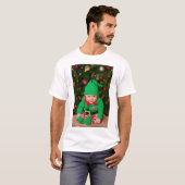 Custom photo and text Christmas T-shirt (Voorkant volledig)