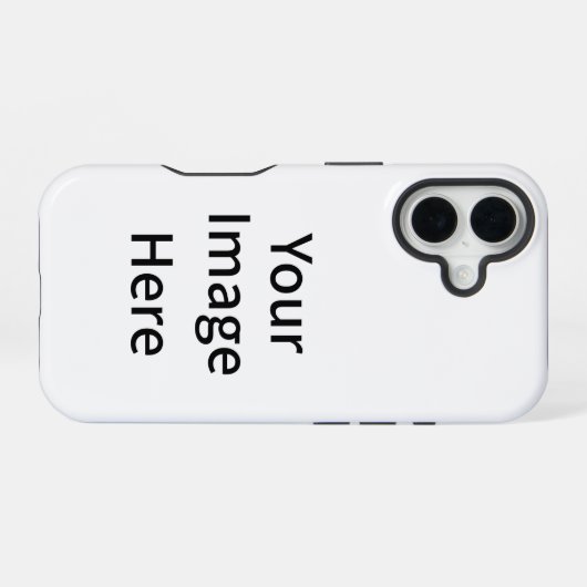 Custom photo and text iPhone 16 hoesje (Achterkant horizontaal)