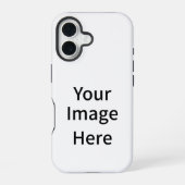 Custom photo and text iPhone 16 hoesje (Achterkant)