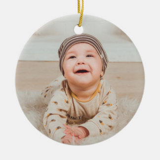 Custom photo and text keramisch ornament