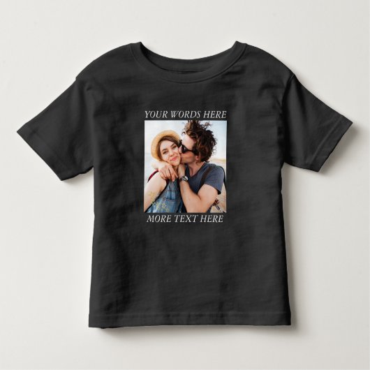 Custom Photo and Text Kinder Shirts (Voorkant)