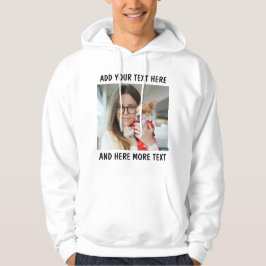 Custom Photo and Text Or Name Hoodie
