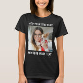 Custom Photo and Text Or Name T-shirt (Voorkant)