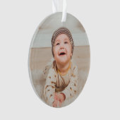 Custom photo and text ornament (voorkant)