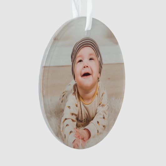 Custom photo and text ornament (voorkant)