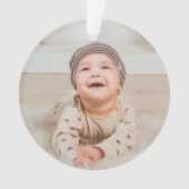 Custom photo and text ornament (voorkant)