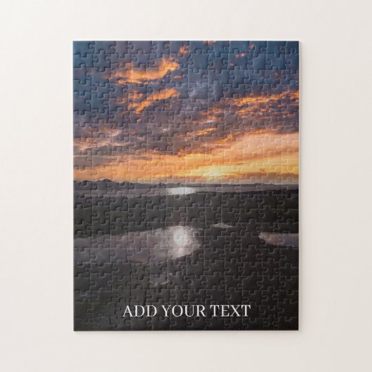 Custom Photo and Text Personalized  Legpuzzel (Verticaal)