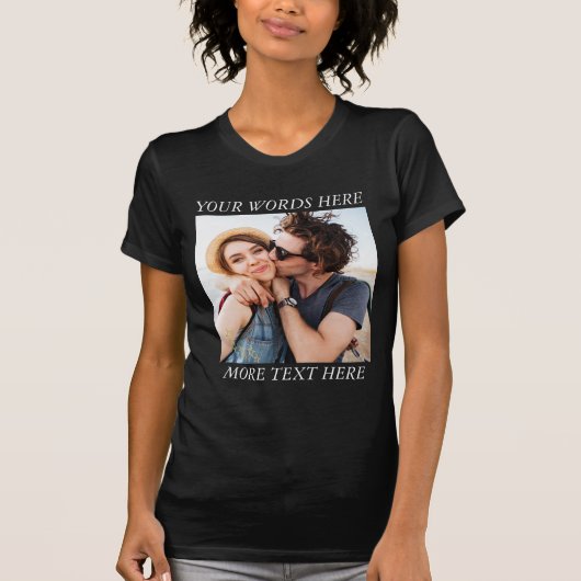 Custom Photo and Text T-shirt (Voorkant)