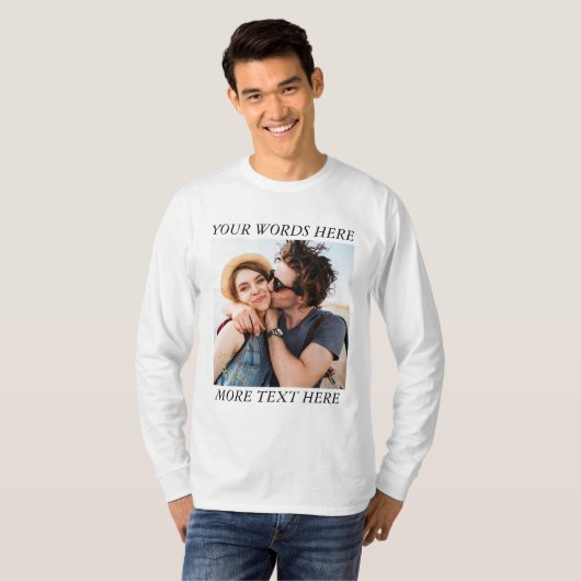 Custom Photo and Text T-shirt (Voorkant volledig)