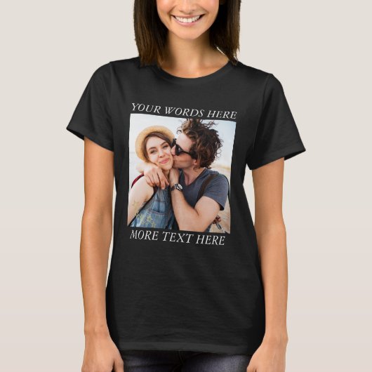 Custom Photo and Text T-shirt (Voorkant)