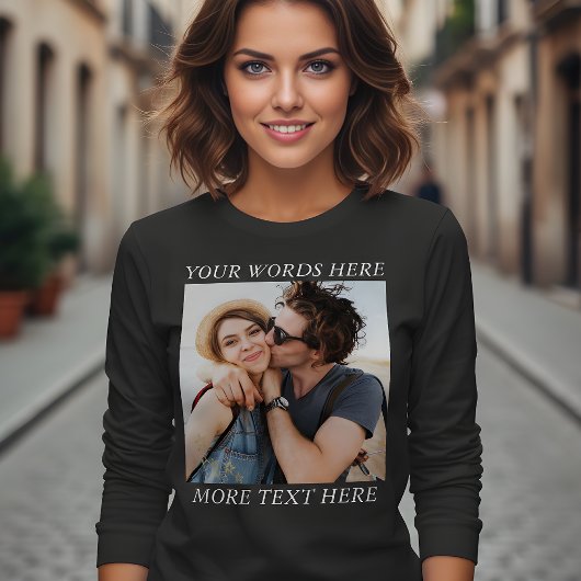 Custom Photo and Text T-shirt