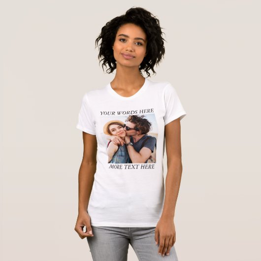 Custom Photo and Text T-shirt (Voorkant volledig)