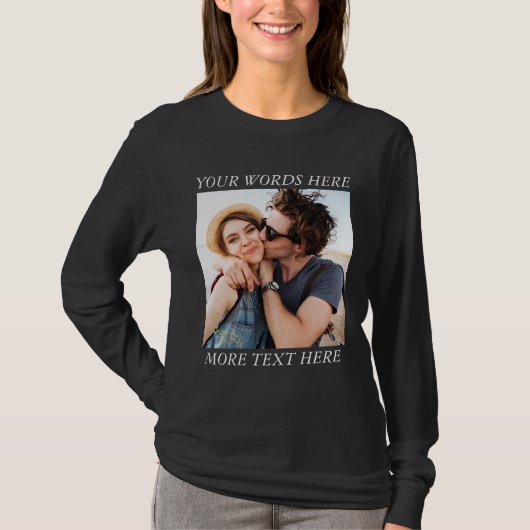 Custom Photo and Text T-shirt (Voorkant)