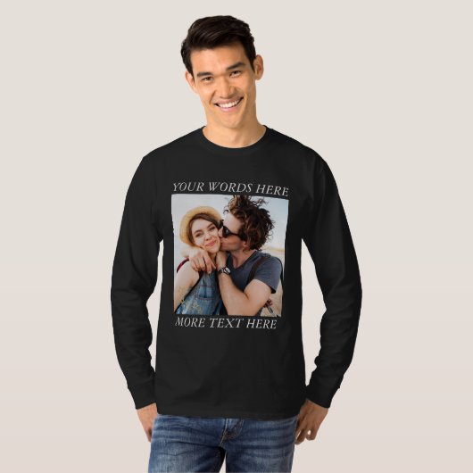 Custom Photo and Text T-shirt (Voorkant volledig)