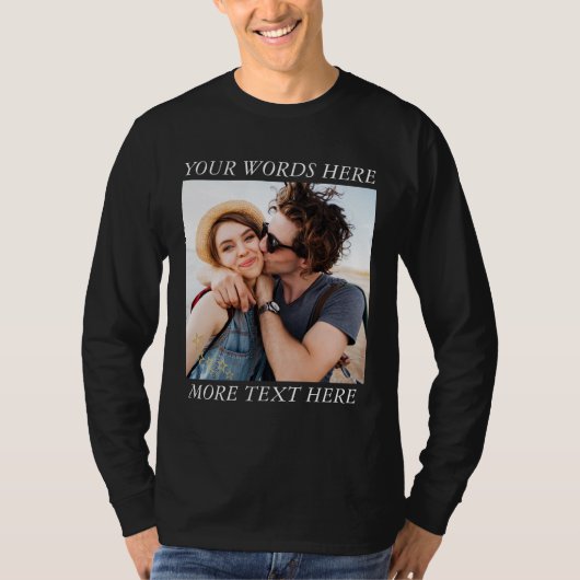 Custom Photo and Text T-shirt (Voorkant)