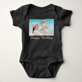 Custom Photo Baby Bodysuit, uw foto hier Romper (Voorkant)