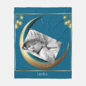 Custom Photo Baby Fleece Blanket  Deken (Voorkant)