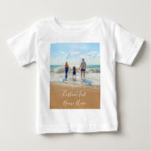 Custom Photo Baby T-Shirt Uw foto's en tekst (Voorkant)