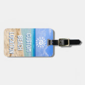 Custom Photo Beach Bagagelabel (Voorkant horizontaal)