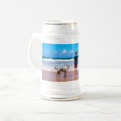 Custom Photo Beer Stein Your Pets Foto's Gift Bierpul (Voorkant links)