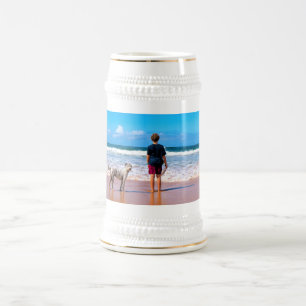 Custom Photo Beer Stein Your Pets Foto's Gift Bierpul