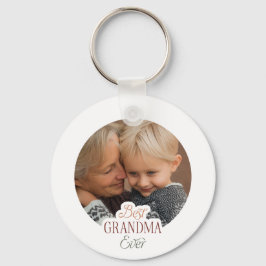 Custom Photo Best Grandma Ever Sleutelhanger