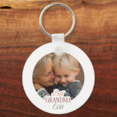 Custom Photo Best Grandma Ever Sleutelhanger (Voorkant)