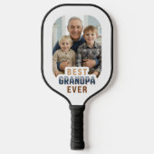 Custom Photo Best Grandpa Ever Pickleball Paddle (Voorkant)