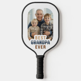Custom Photo Best Grandpa Ever Pickleball Paddle