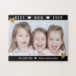 Custom Photo Best Mom Ever Mother's Day Legpuzzel