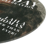 Custom Photo Birthday Party Magazine Cover Snijplank (Hoek)