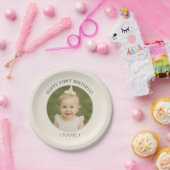 Custom Photo Birthday Sticker -Personal Invitation Papieren Bordje (Feest)