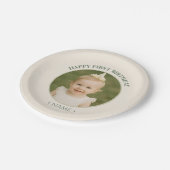 Custom Photo Birthday Sticker -Personal Invitation Papieren Bordje (Gekanteld)