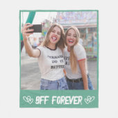 Custom Photo Blanket for Friends Keepsake Gift Fleece Deken (Voorkant)