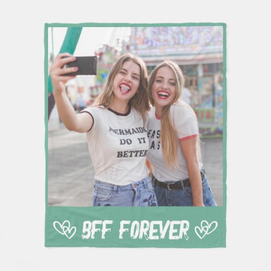 Custom Photo Blanket for Friends Keepsake Gift Fleece Deken (Voorkant)