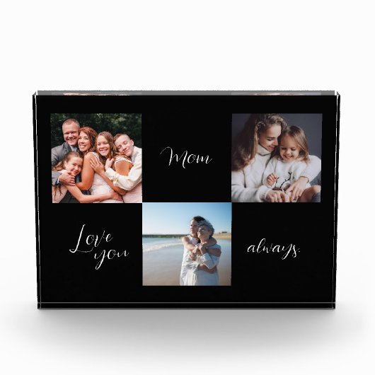 Custom Photo Block, hou van je moeder Fotoblokken (Voorkant)