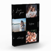 Custom Photo Block, hou van je moeder zwart Fotoblokken (Links)