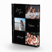 Custom Photo Block, hou van je moeder zwart Fotoblokken (Rechts)
