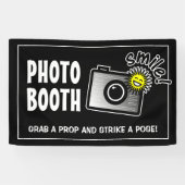 Custom photo booth banner sign for wedding party (Horizontaal)